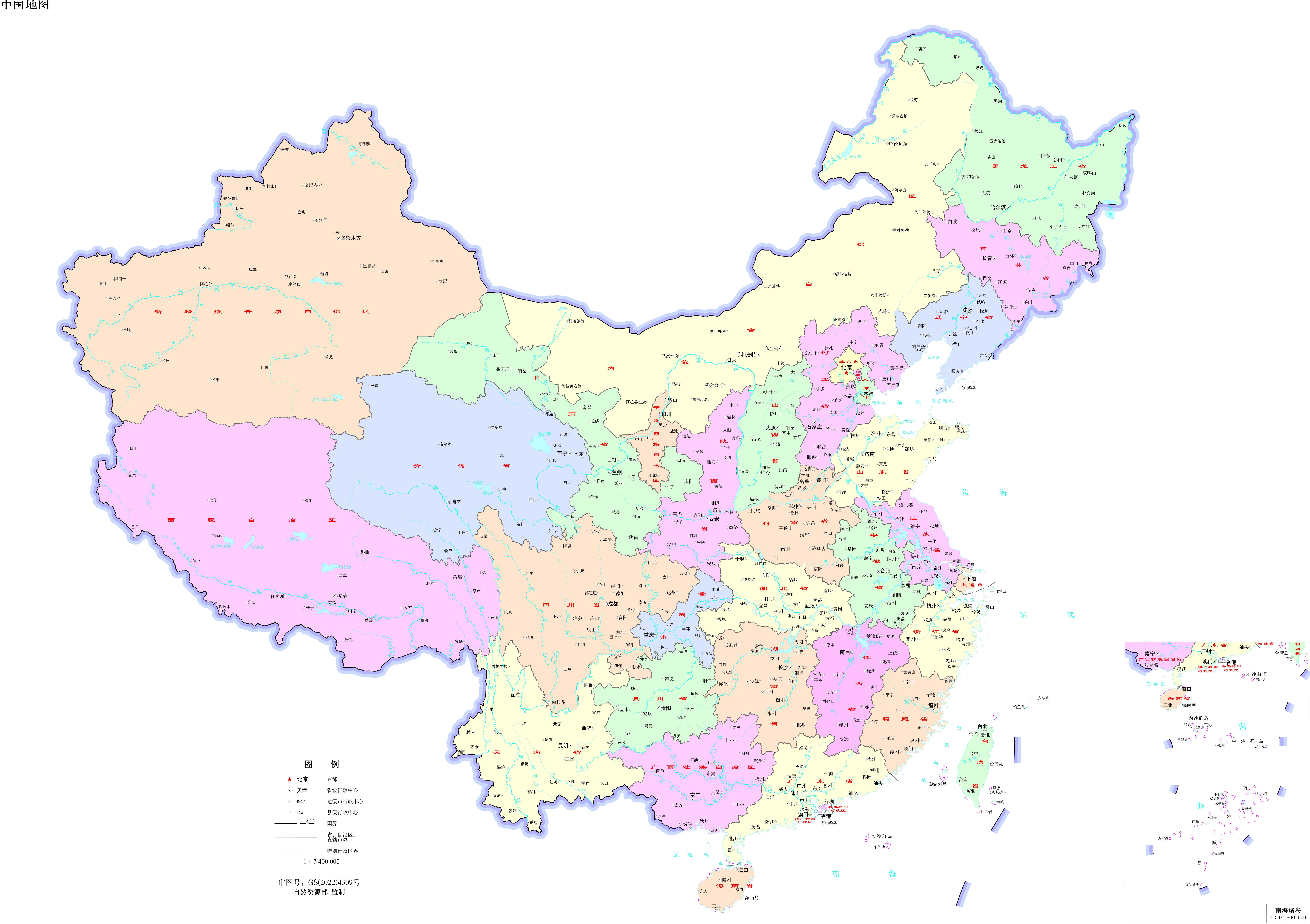 官方标准中国地图